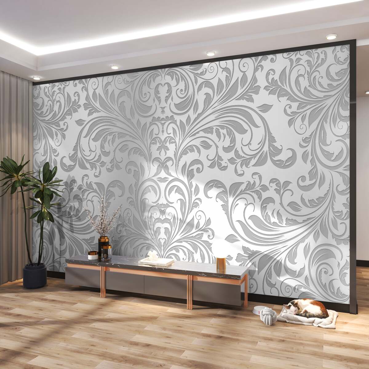 Fototapeta tapeta w szare wiry