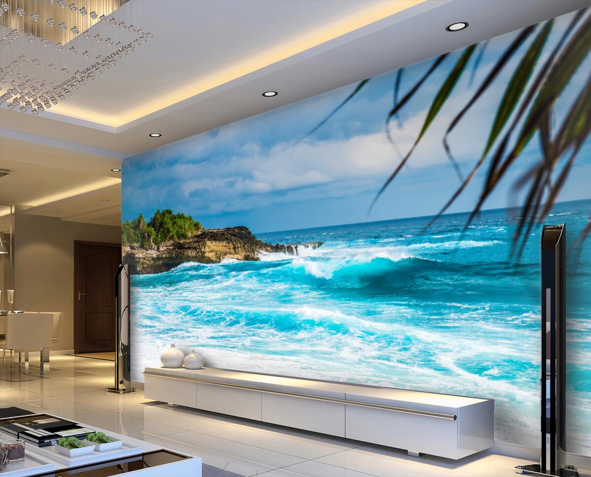 Fototapeta fale w morzu