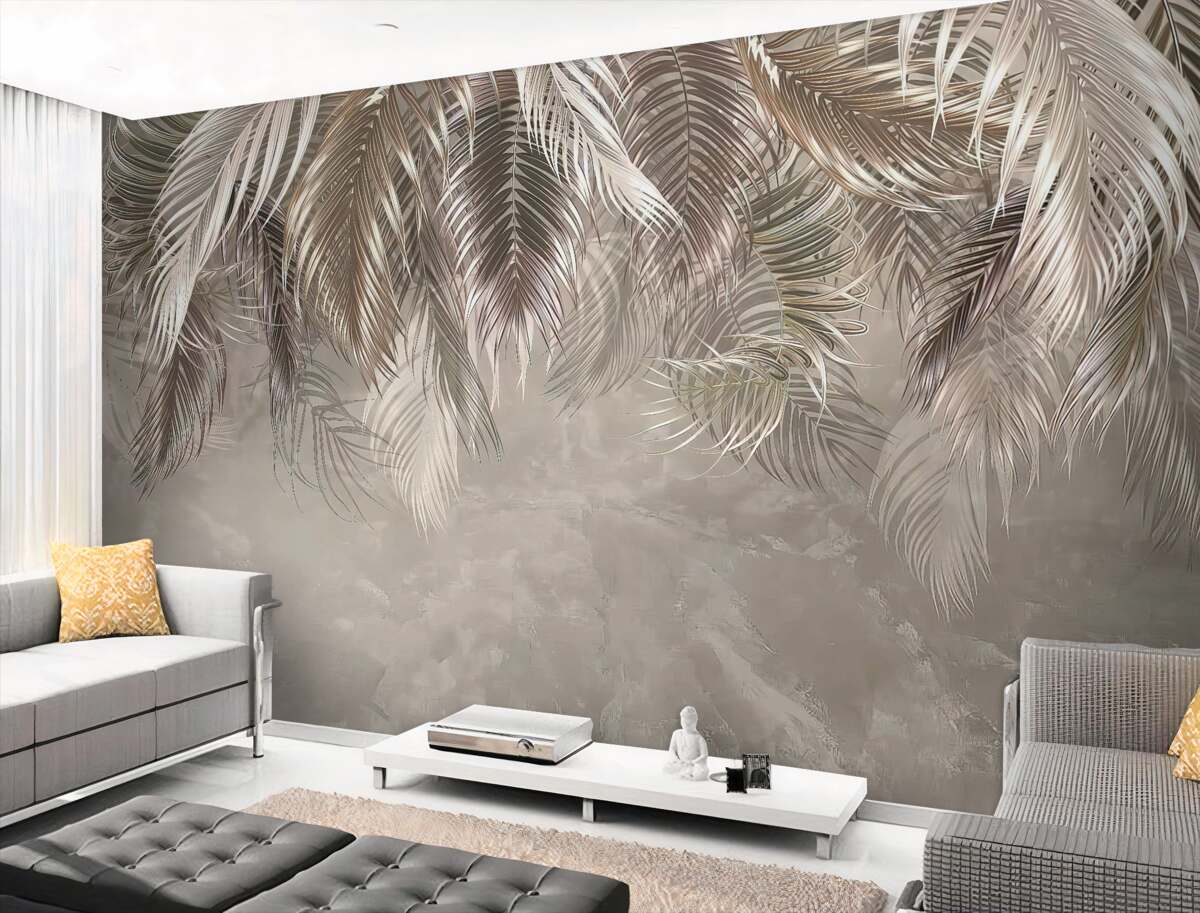 Fototapeta duże, cienkie liście zwisają