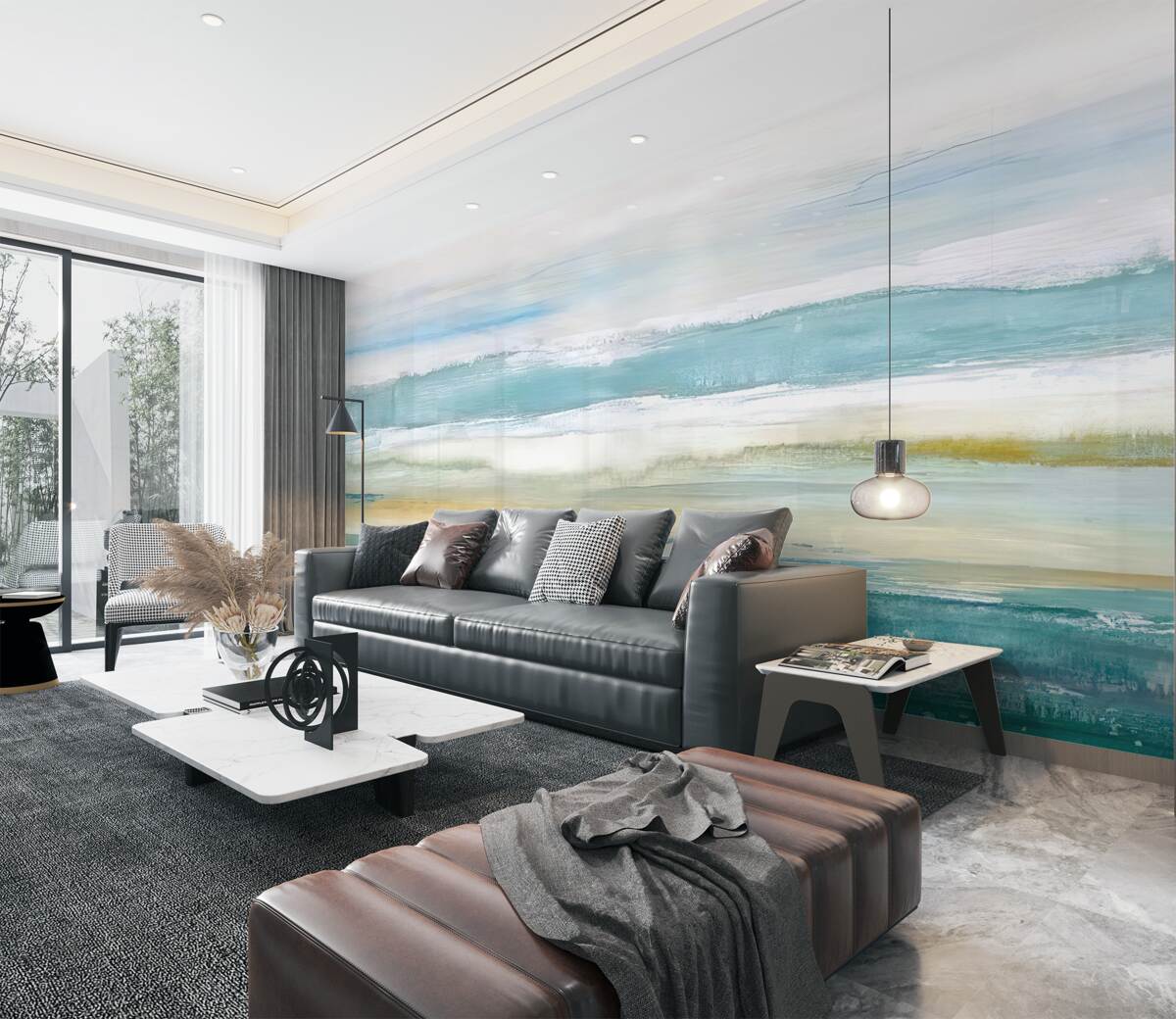 Fototapeta kolorowe abstrakcyjne pociągnięcia pędzlem