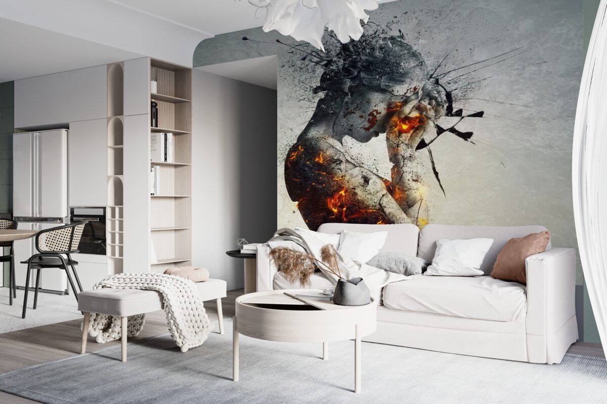 Fototapeta Dziewczyna zakrywa twarz rękami