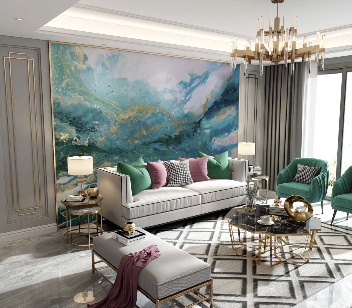 Fototapeta abstrakcyjne smugi ciemnych kolorów