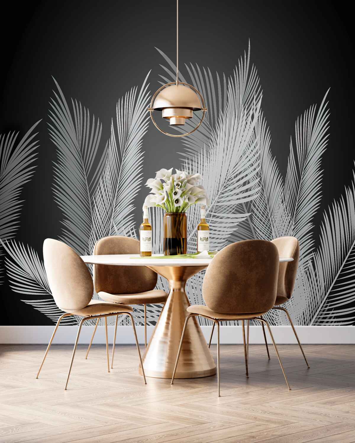 Fototapeta duże cienkie liście