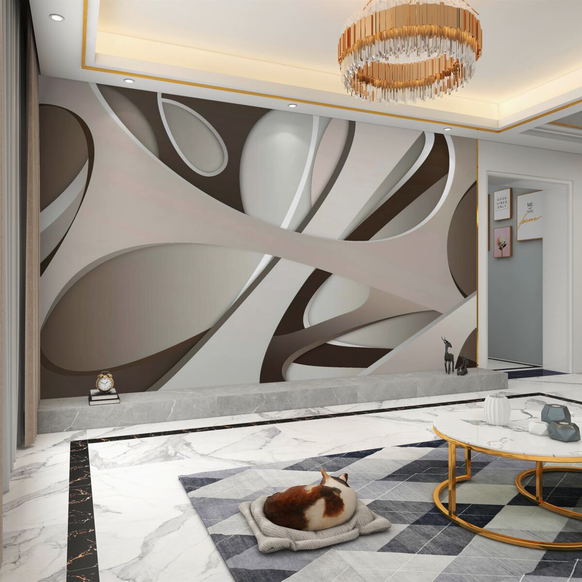 Fototapeta lekka abstrakcyjna postać