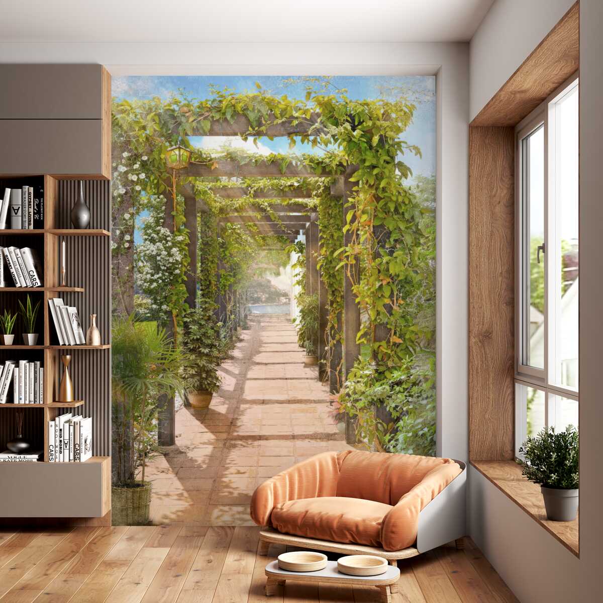 Fototapeta wspinaczka zielony tunel