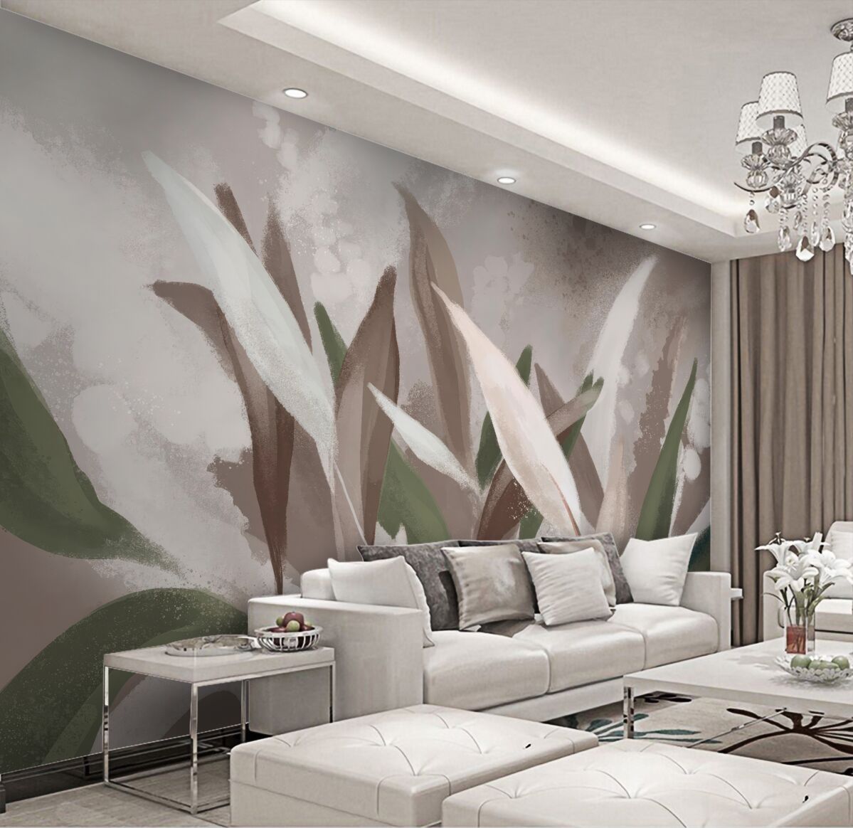 Fototapeta liście o różnej długości i kolorze