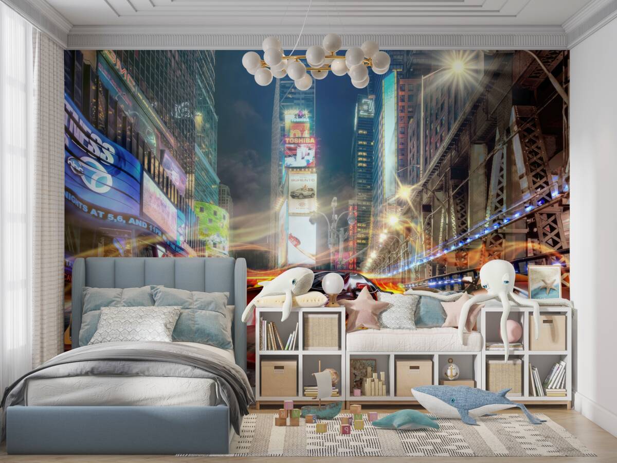 Fototapeta Samochody sportowe na ulicach metropolii