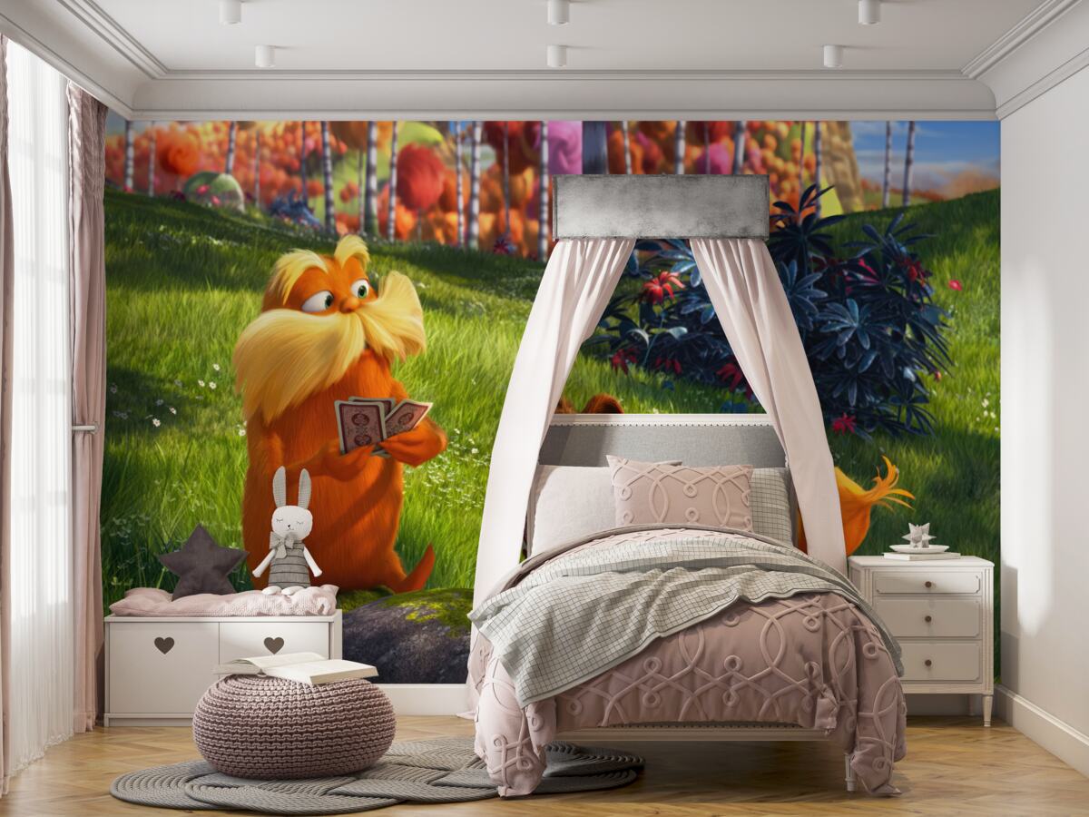 Fototapeta Zwierzęta w lesie sprzątają karty do gry