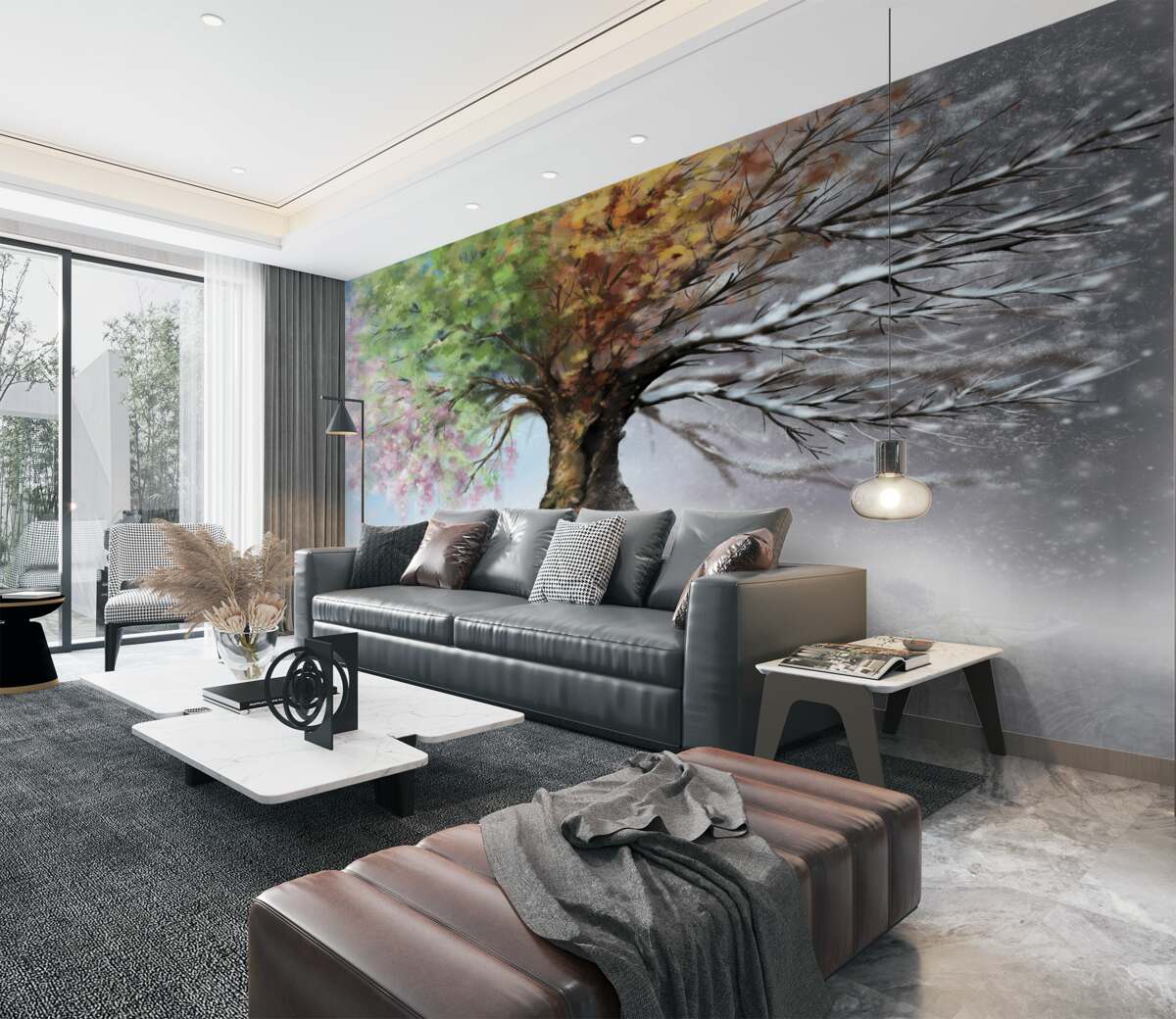 Fototapeta Cztery pory roku na drzewie