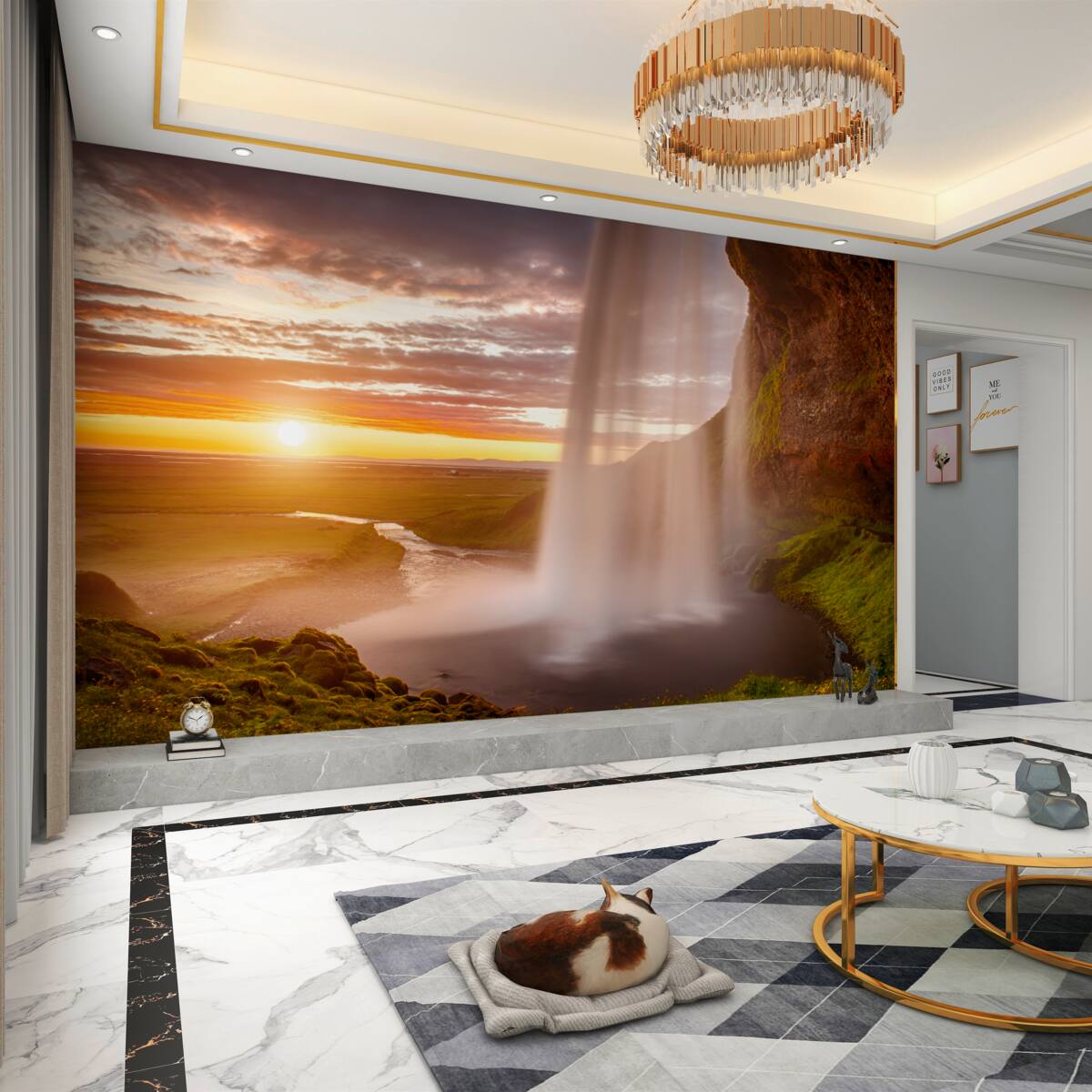 Fototapeta woda spadająca z wodospadu