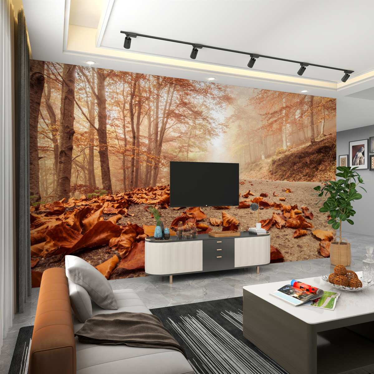 Fototapeta Opadłe złote liście