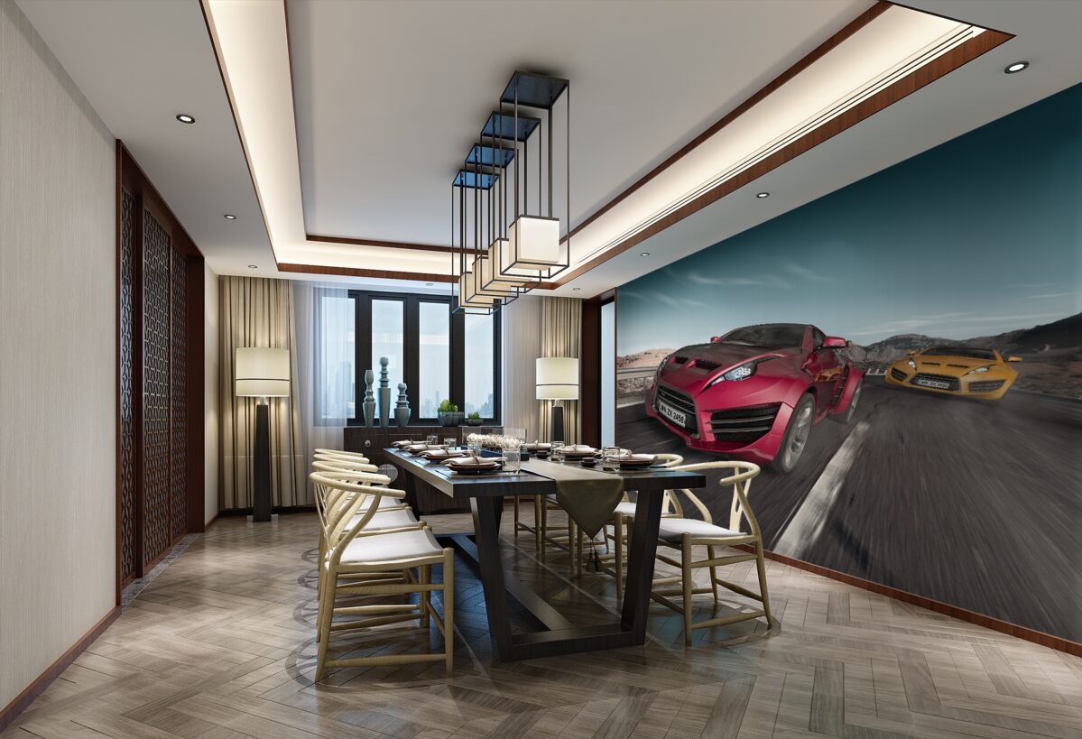 Fototapeta wyścigi luksusowych samochodów