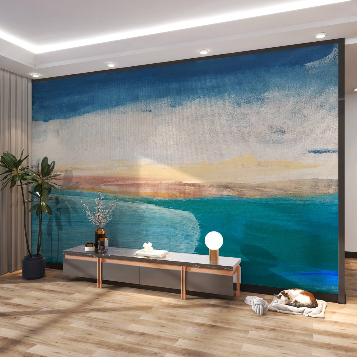 Fototapeta wielokolorowe pociągnięcia farbą