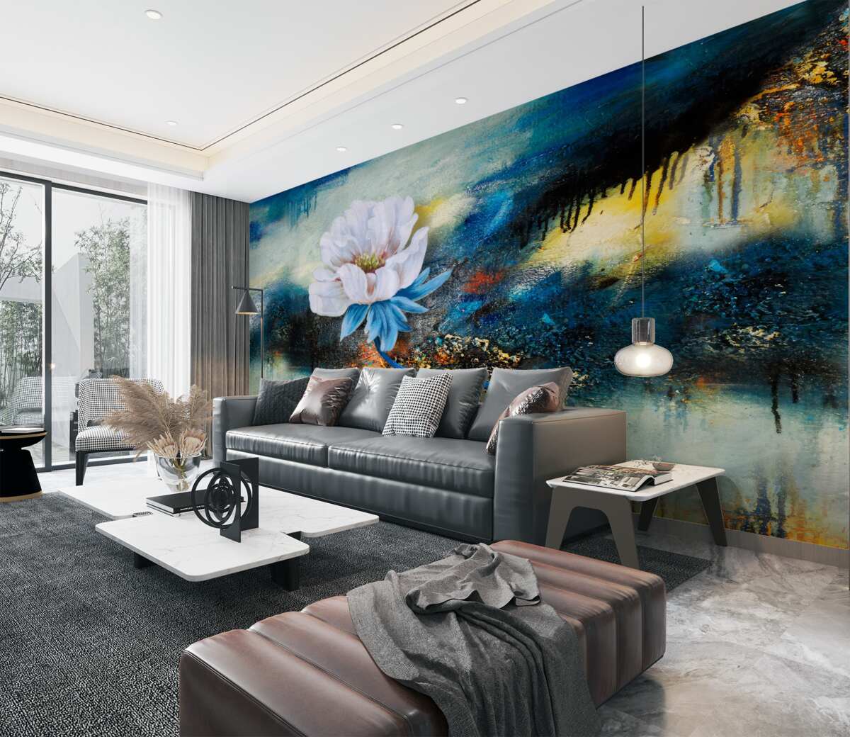 Fototapeta Duży biały kwiat