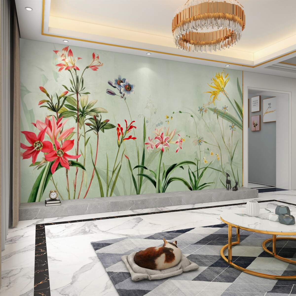 Fototapeta Kwiaty we mgle