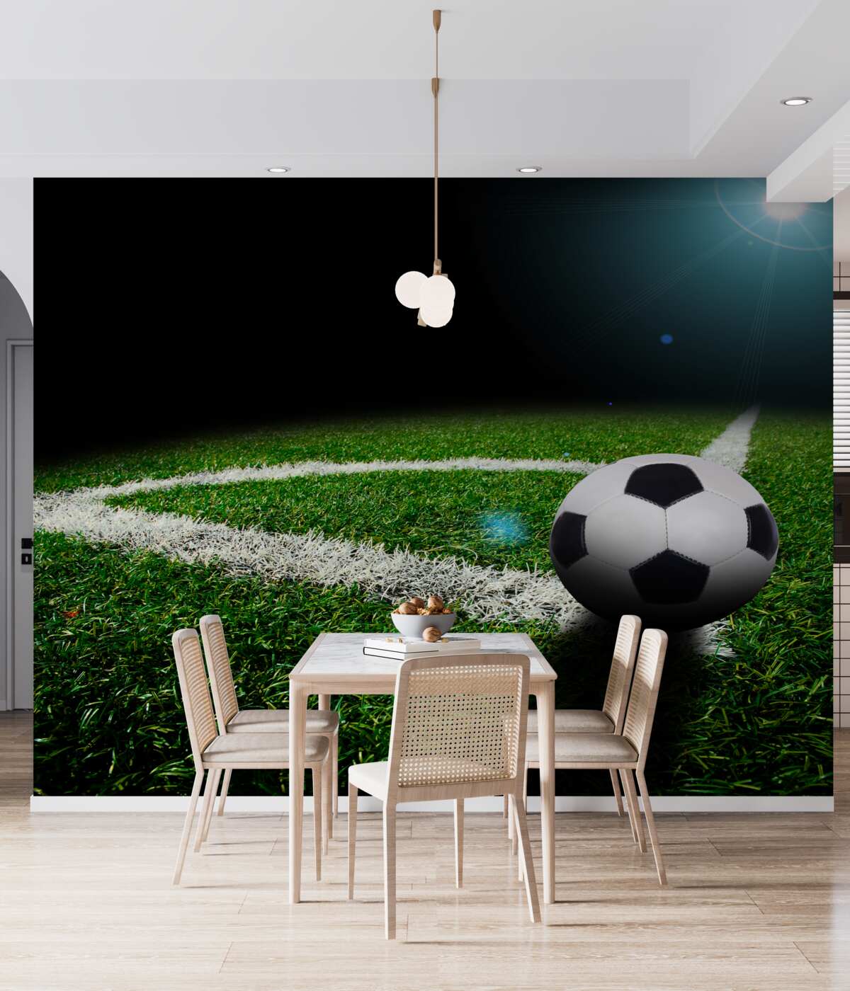 Fototapeta piłka nożna na boisku