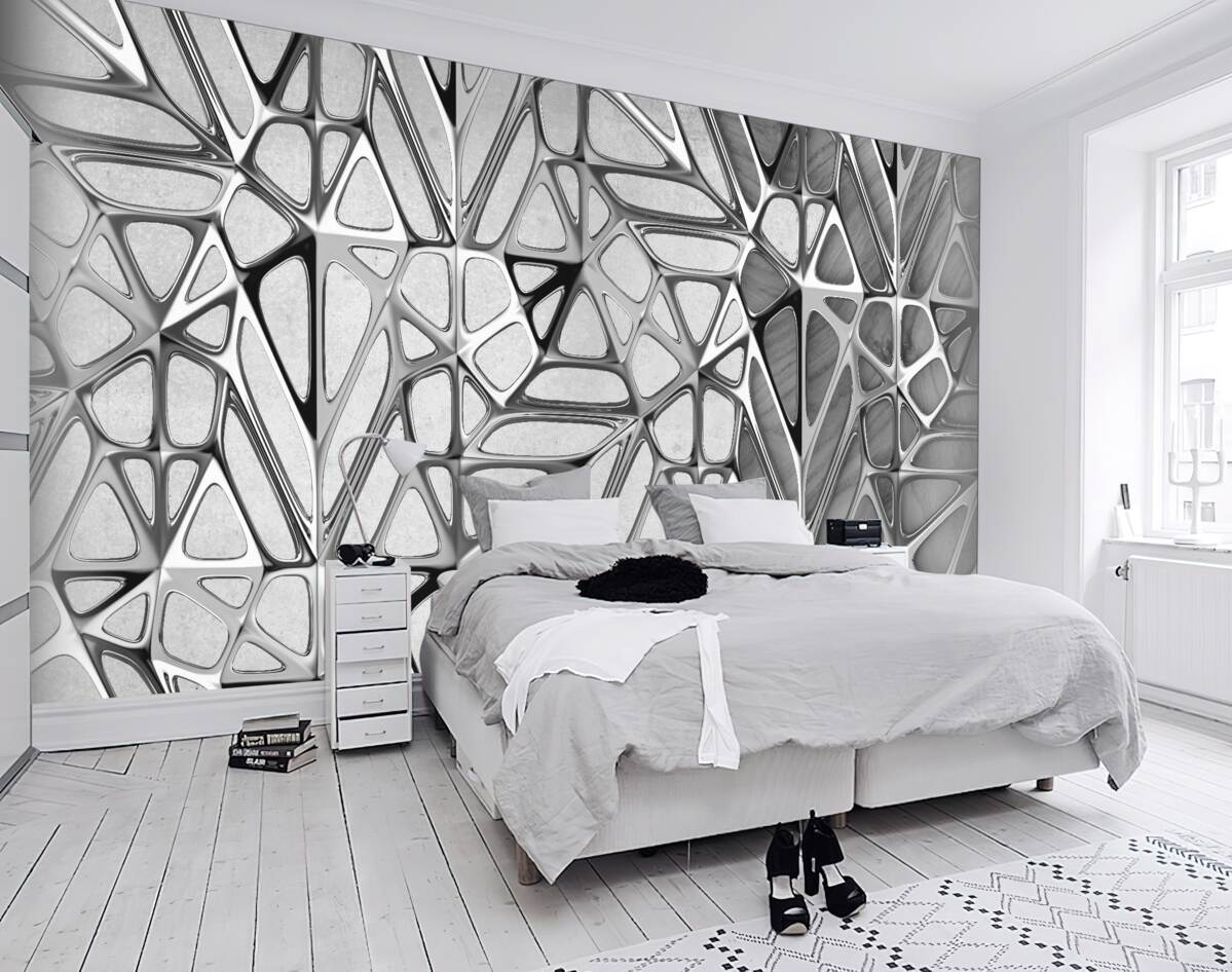 Fototapeta abstrakcyjny szary metal