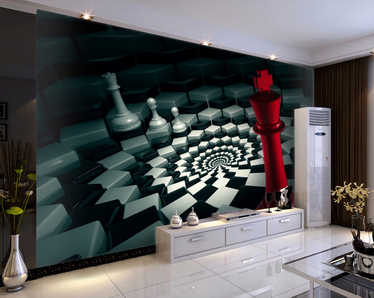 Fototapeta duże figury szachowe