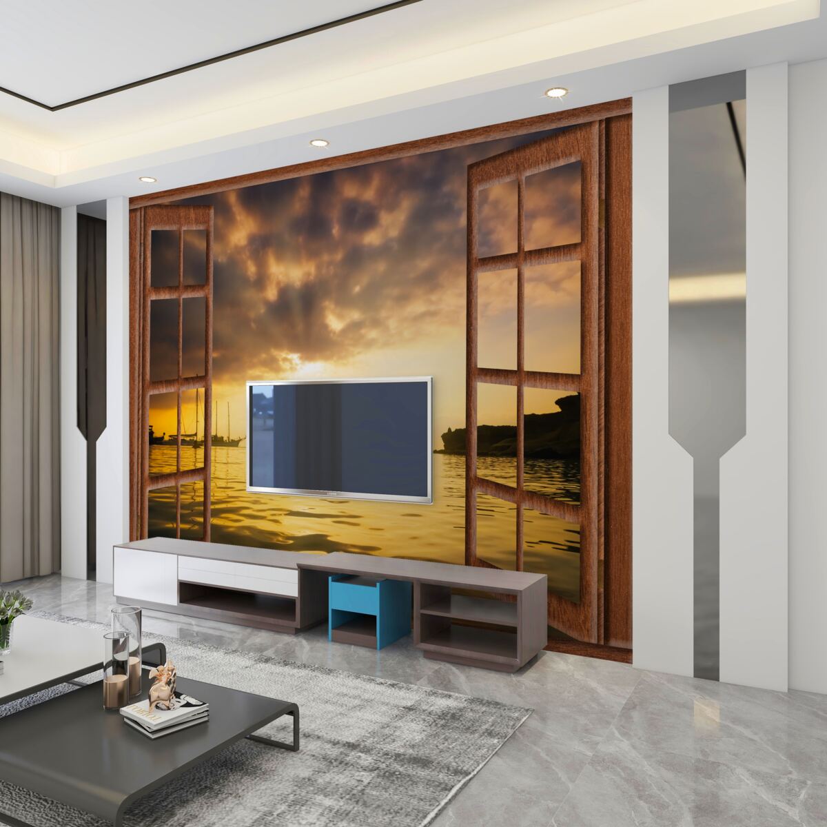 Fototapeta niesamowity widok z okna