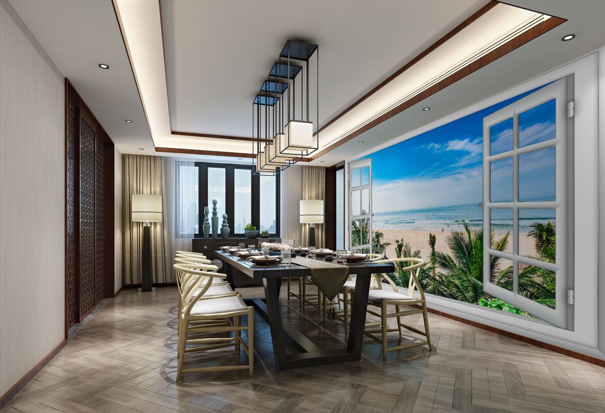 Fototapeta otwarte ramy okienne z pięknymi widokami