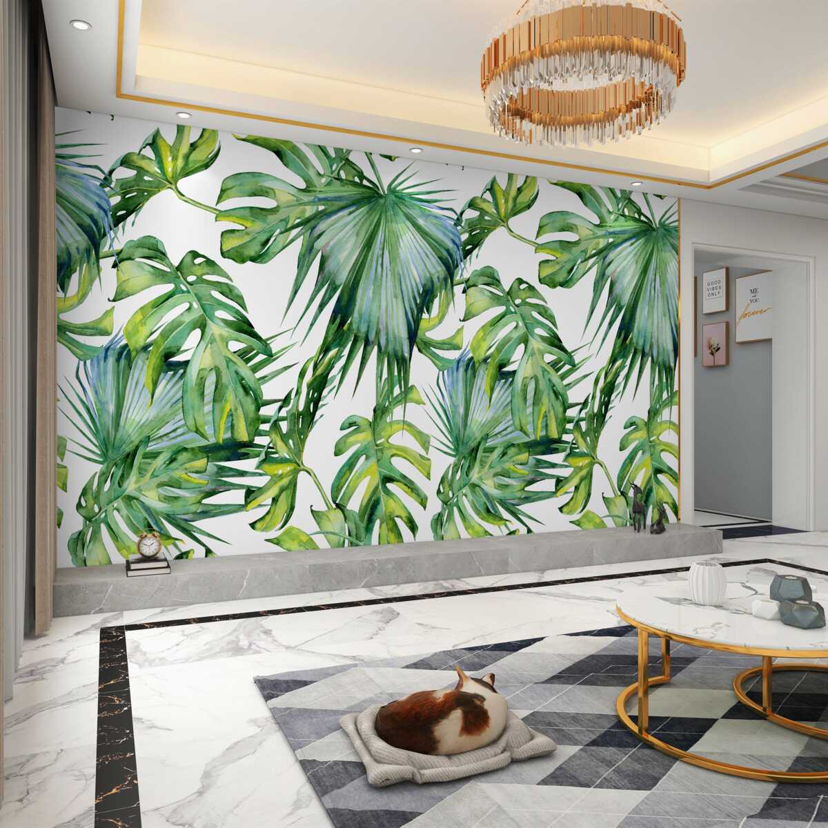 Fototapeta różne duże zielone rośliny