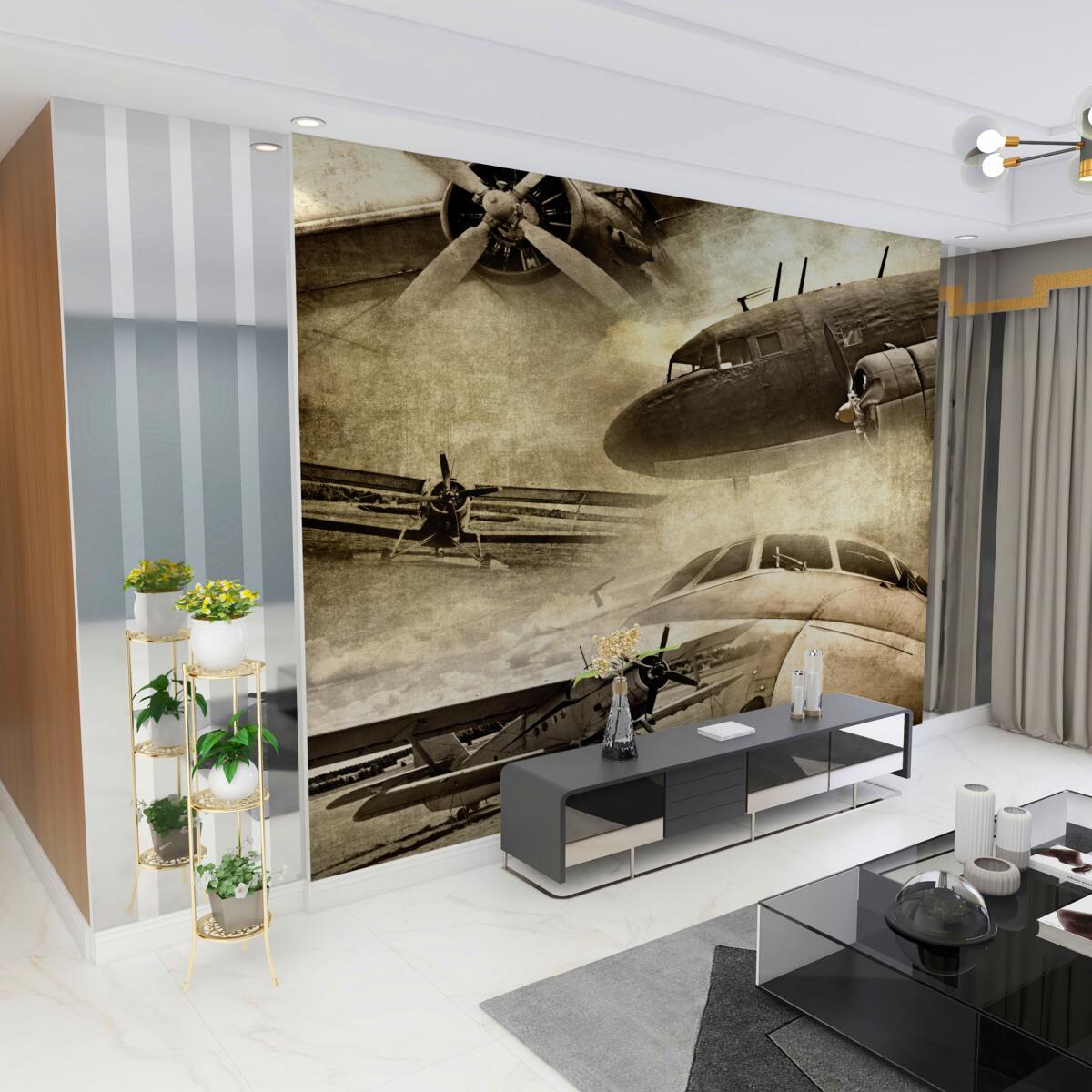 Fototapeta Holowany samolot