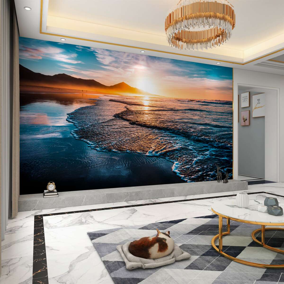 Fototapeta słońce odbija się w wodzie