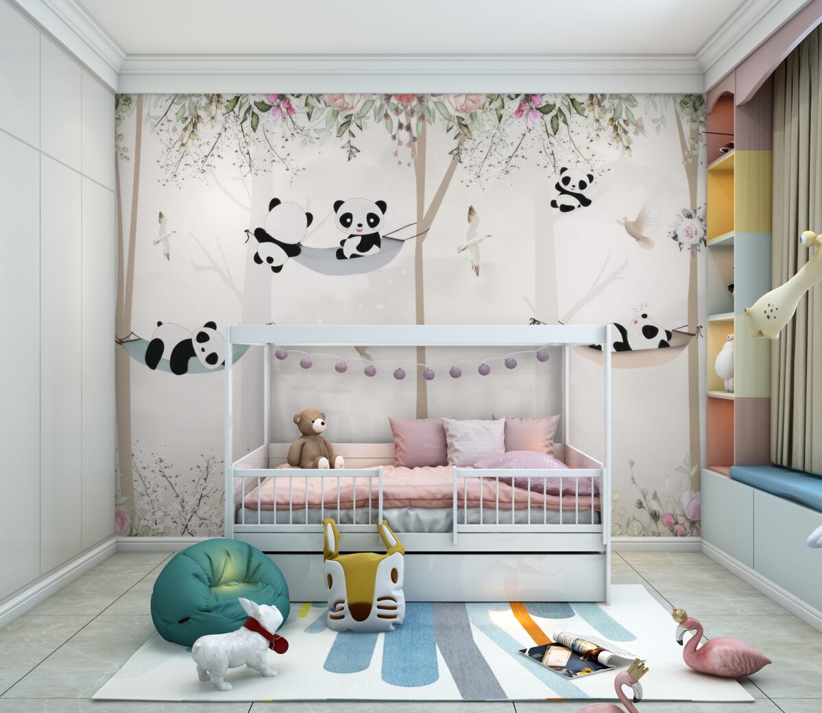 Fototapeta Śliczne misie na hamakach