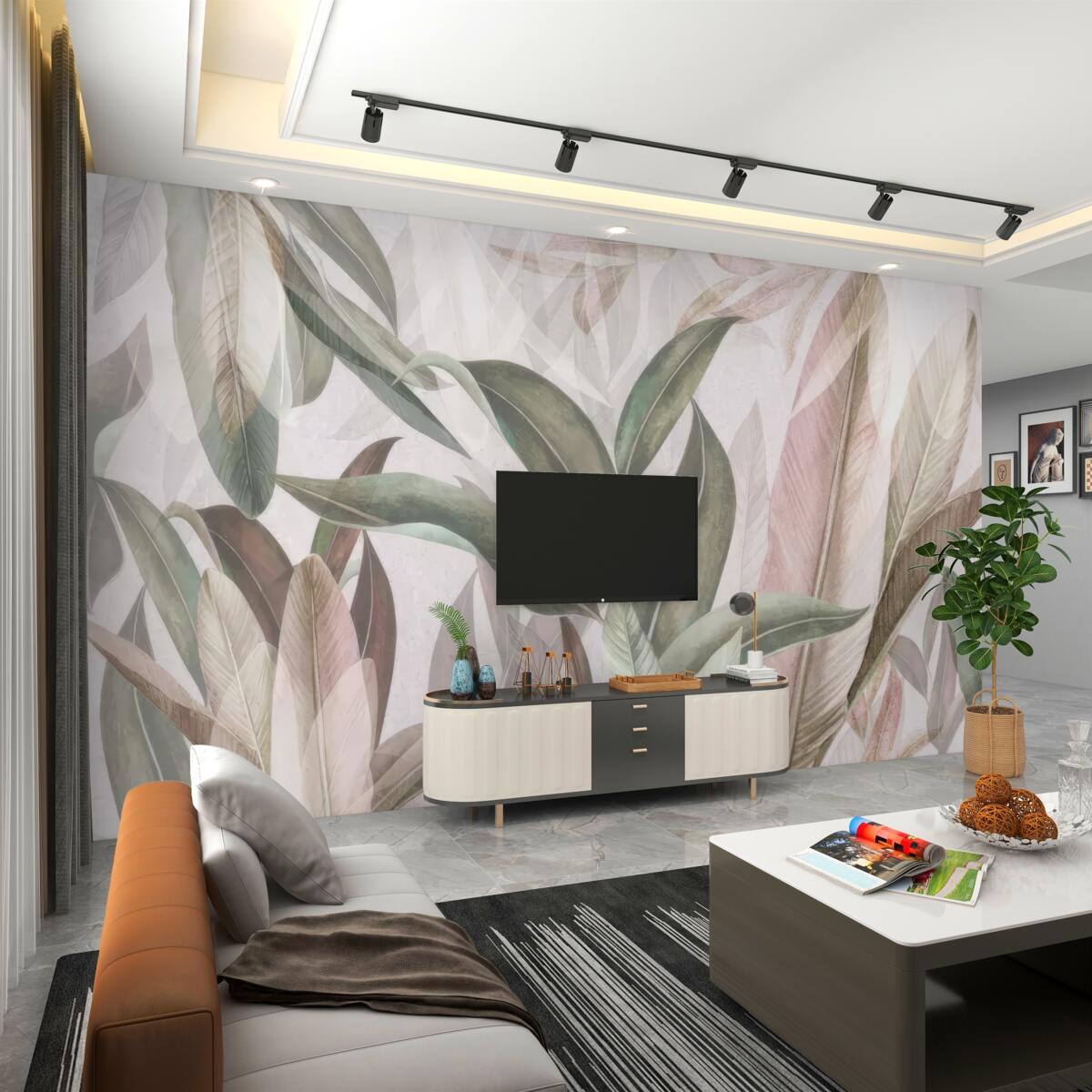 Fototapeta Wyciągnięte różne liście