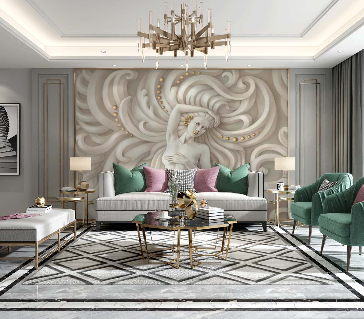 Fototapeta Naga biała dziewczyna