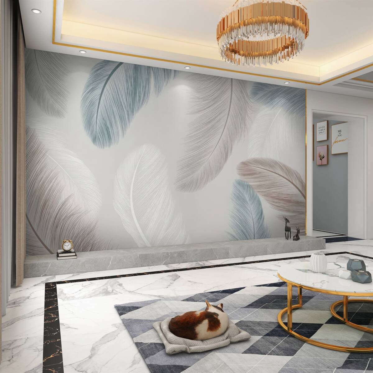 Fototapeta Różne jasne pióra