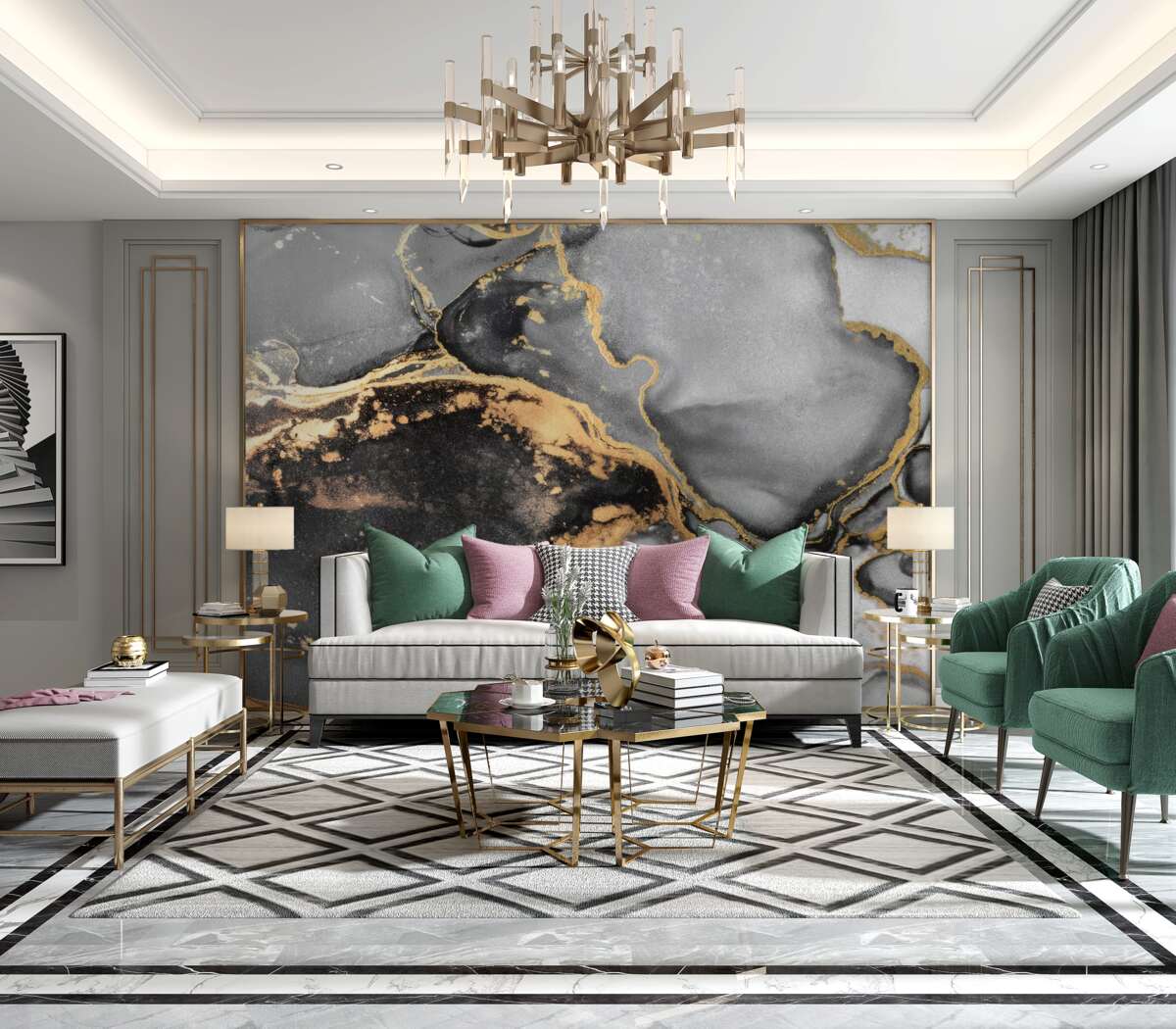 Fototapeta Ciemne marmurowe tło