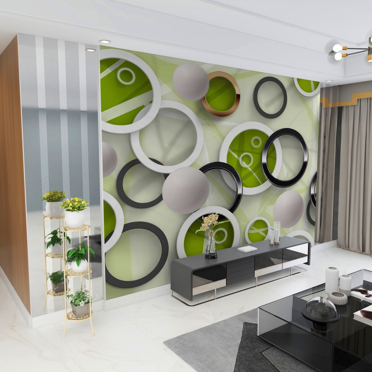 Fototapeta Wielokolorowe koła wolumetryczne