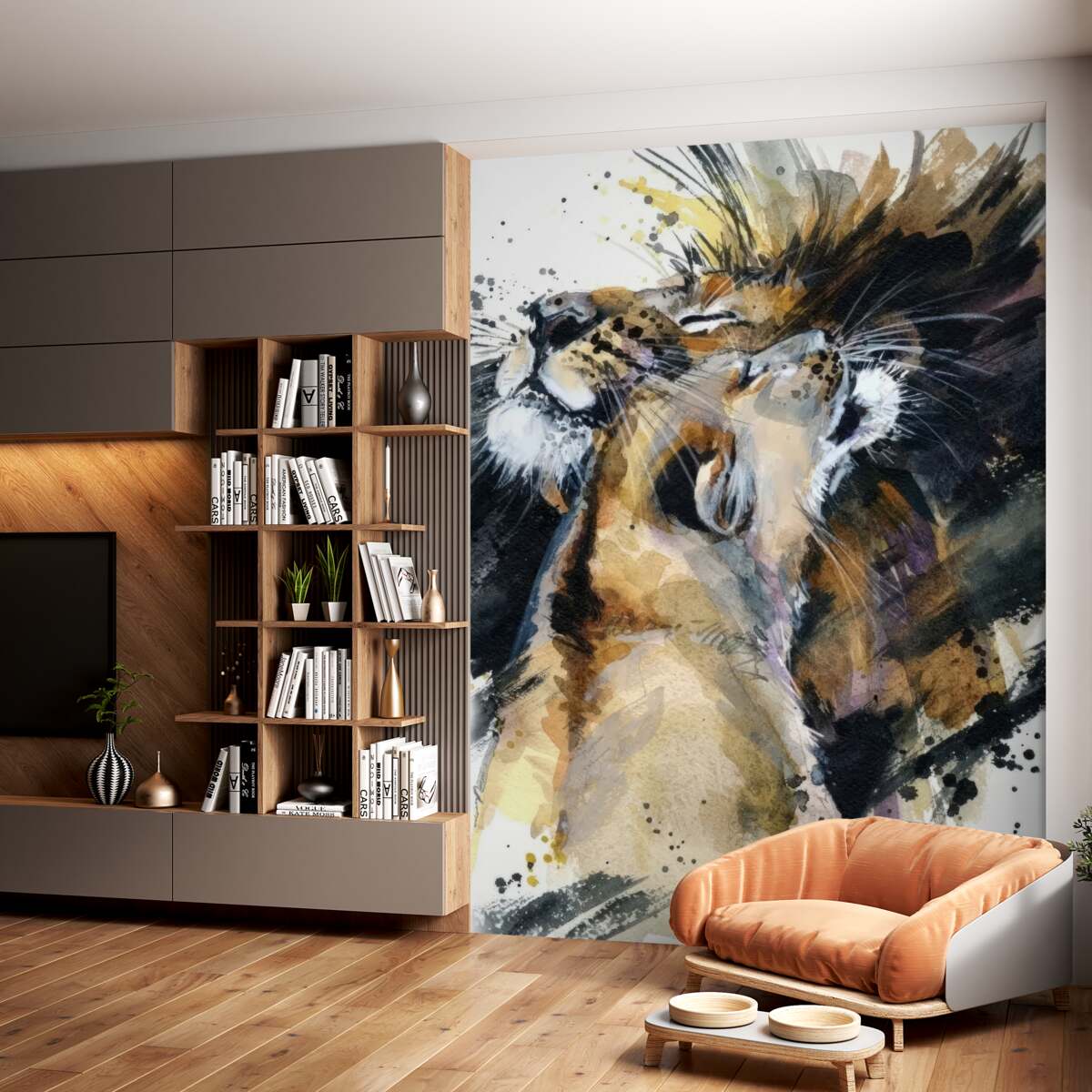 Fototapeta Kreskówka lew i lwica