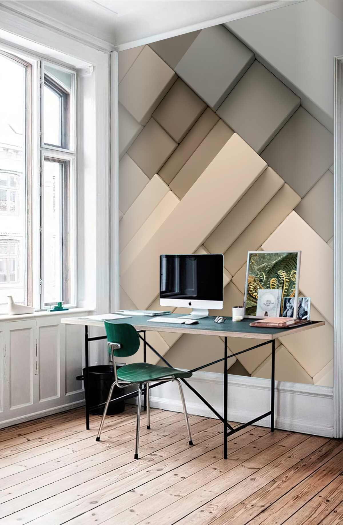 Fototapeta Lekkie wolumetryczne kształty geometryczne