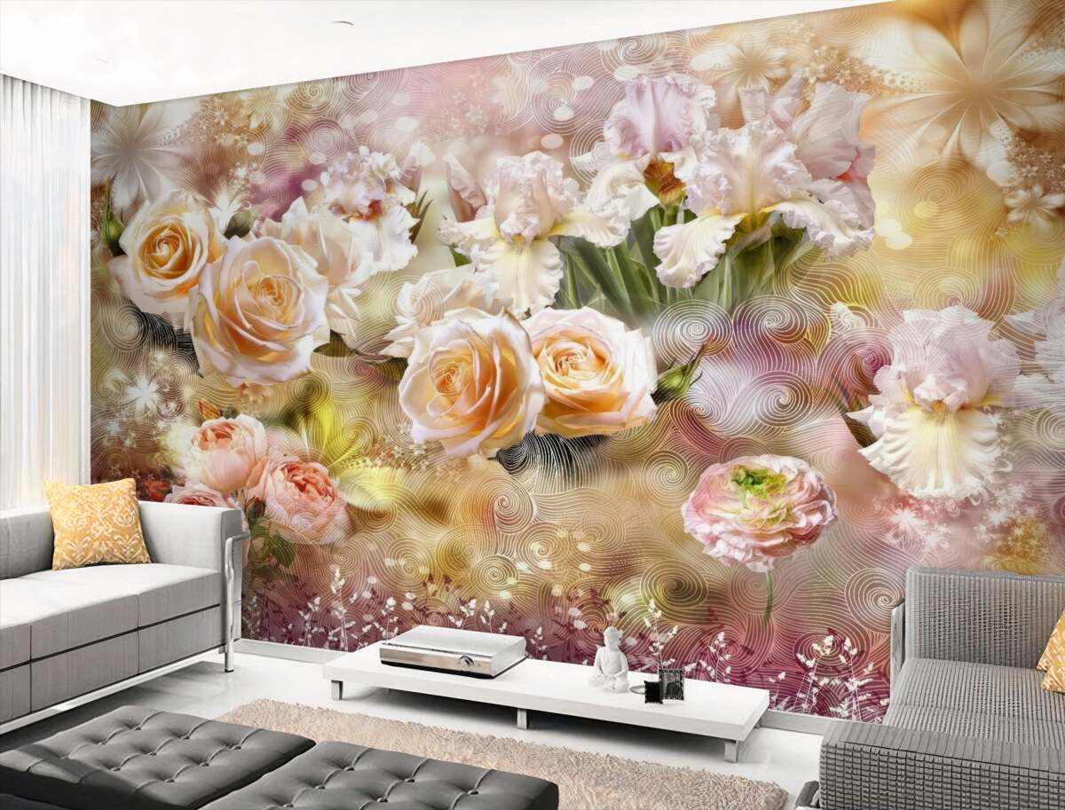 Fototapeta Kremowe róże