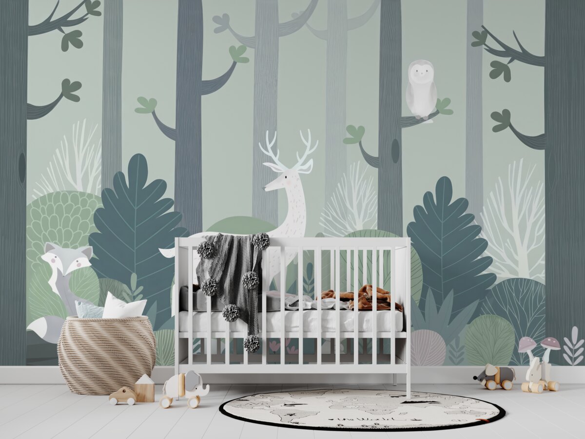 Fototapeta Zwierzęta ciemnego lasu