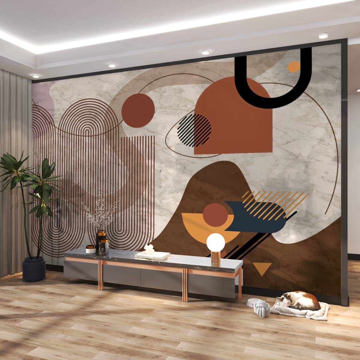 Fototapeta Abstrakcja w ciemnych kolorach