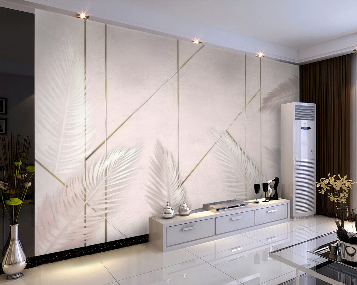 Fototapeta Jasne tło z liśćmi