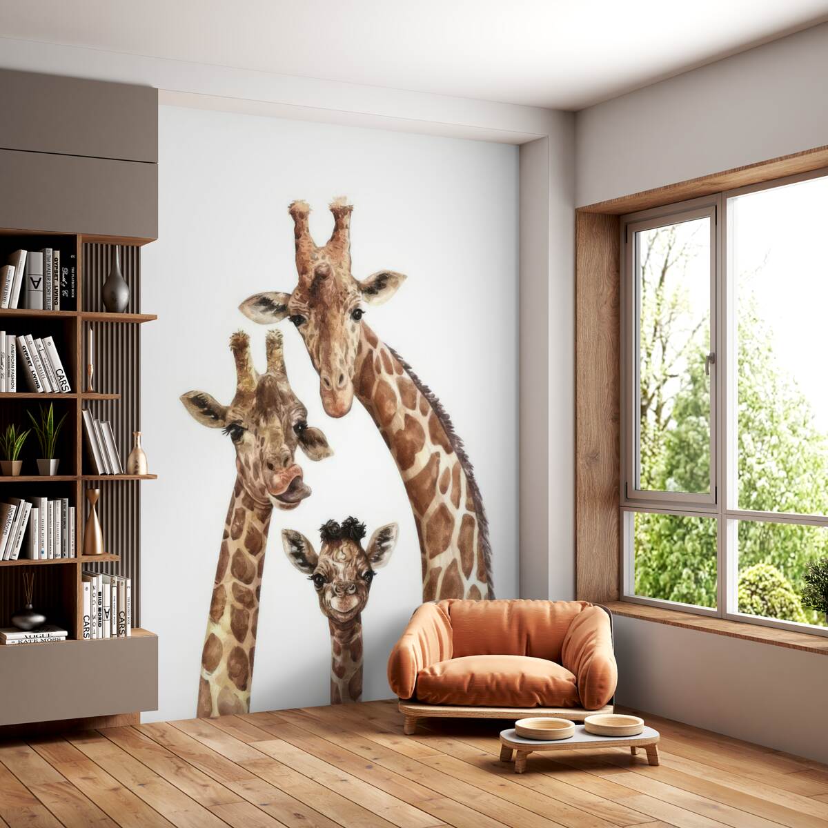 Fototapeta Rodzina żyraf