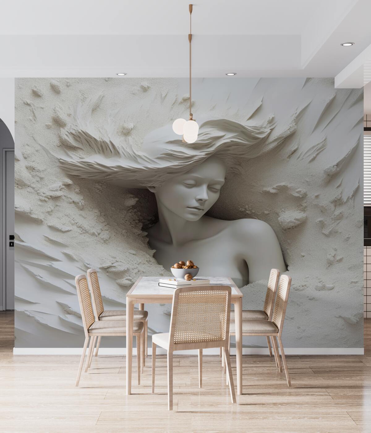 Fototapeta Dziewczyna z rozpuszczonymi włosami