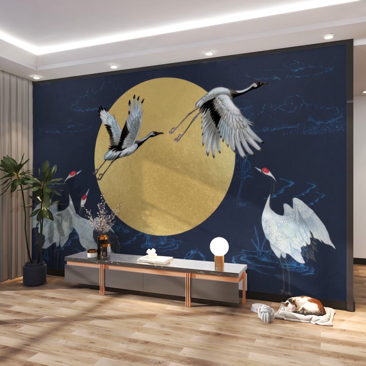 Fototapeta Lot bocianów