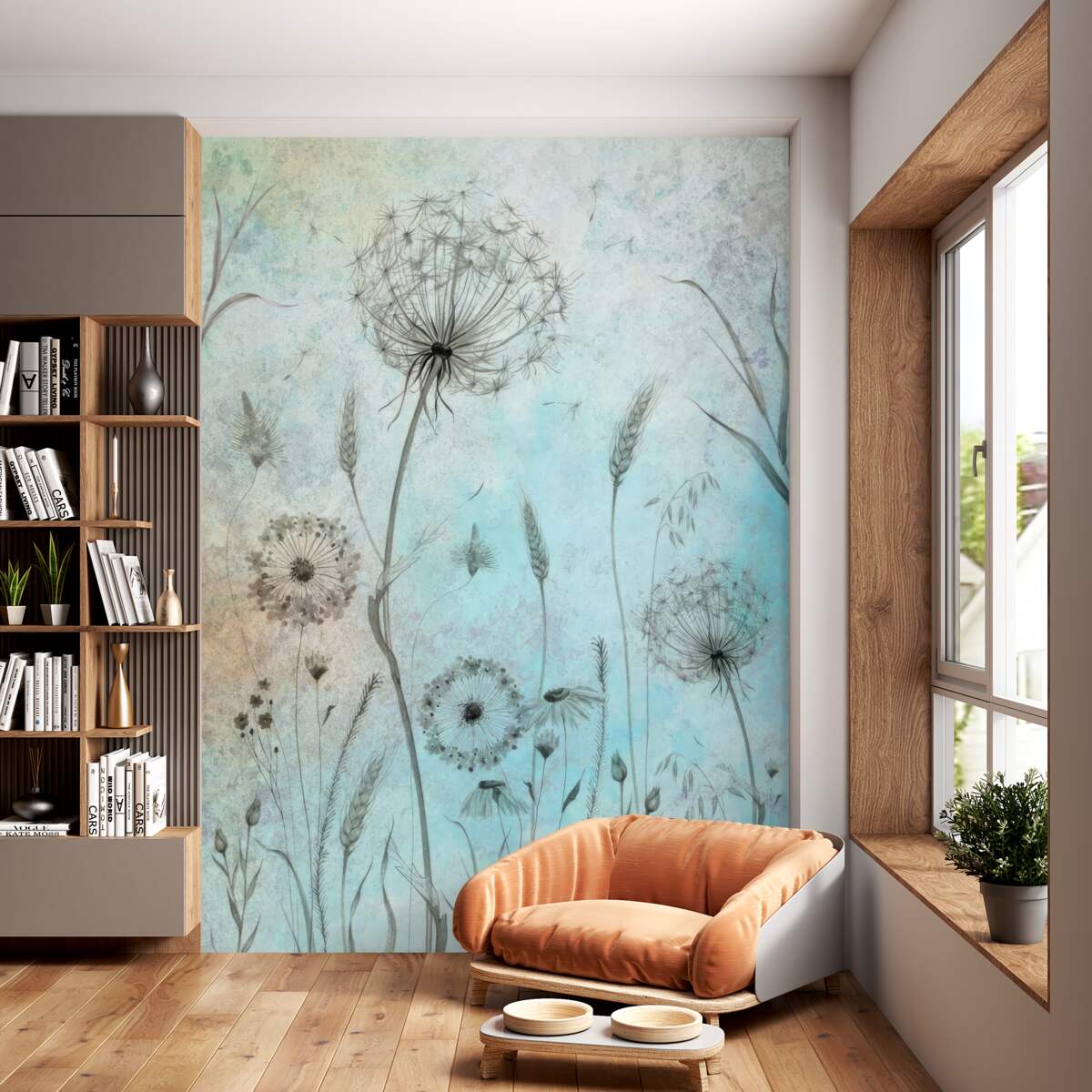 Fototapeta Mniszek lekarski i pszenica