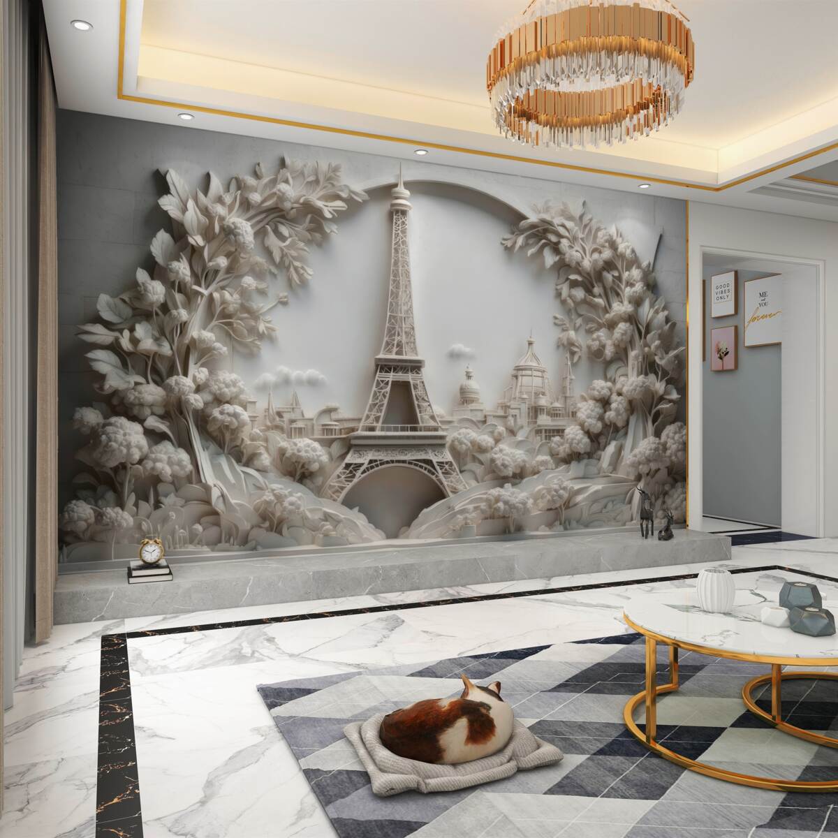 Fototapeta Wieża Eiffla w roślinach