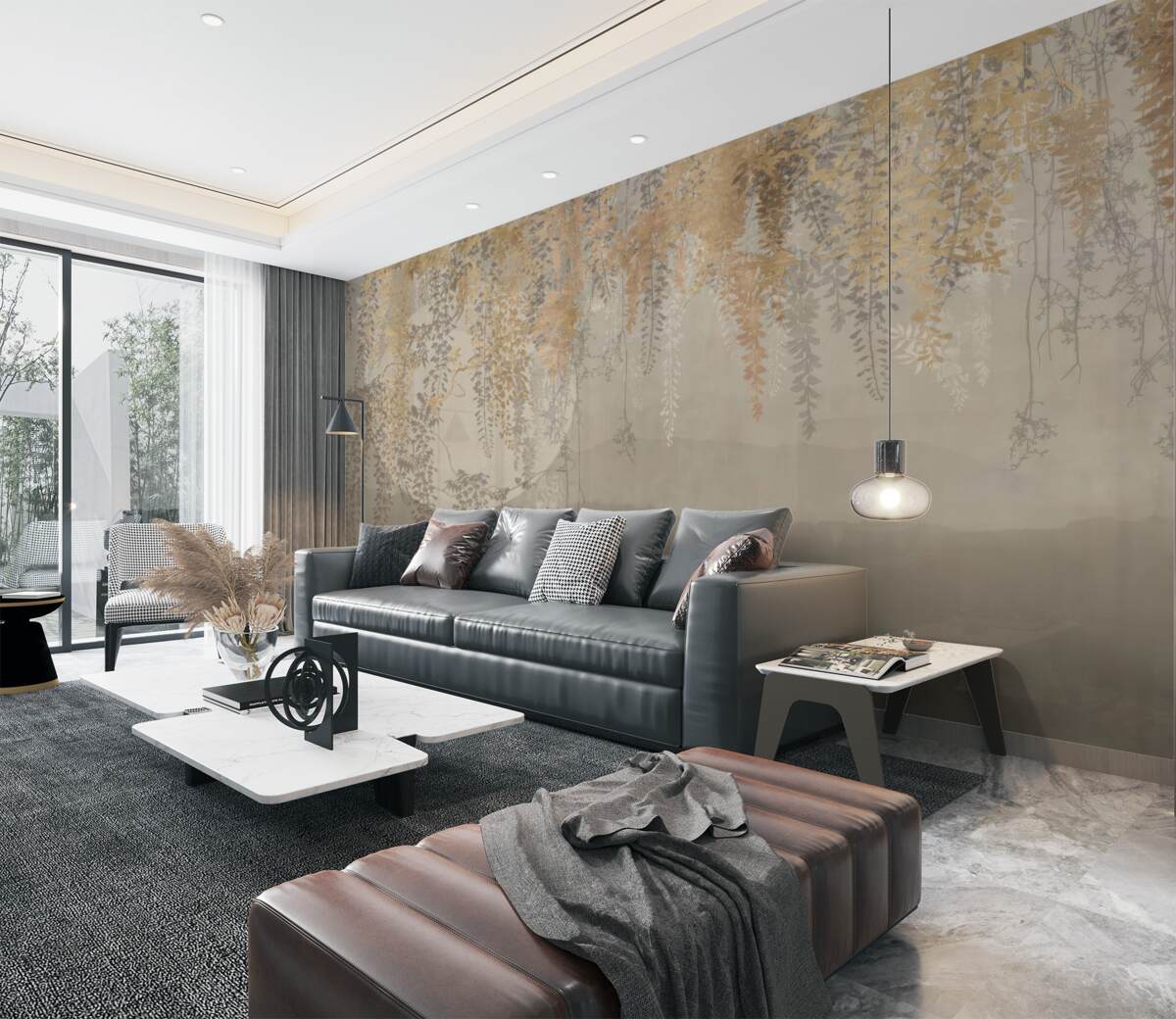 Fototapeta Wiszące cienkie rośliny