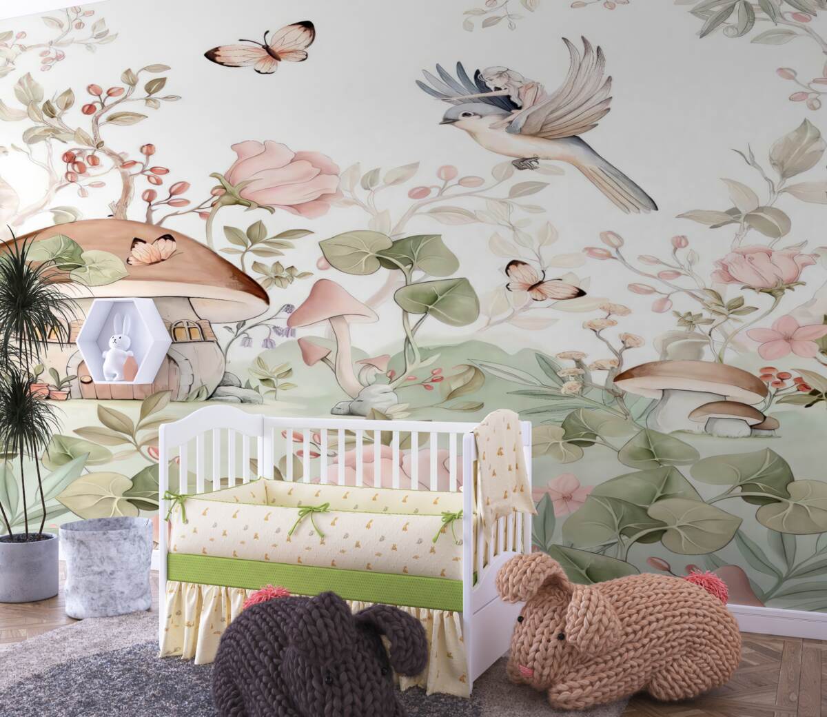 Fototapeta Dziewczyna na ptaku wskazuje na dom