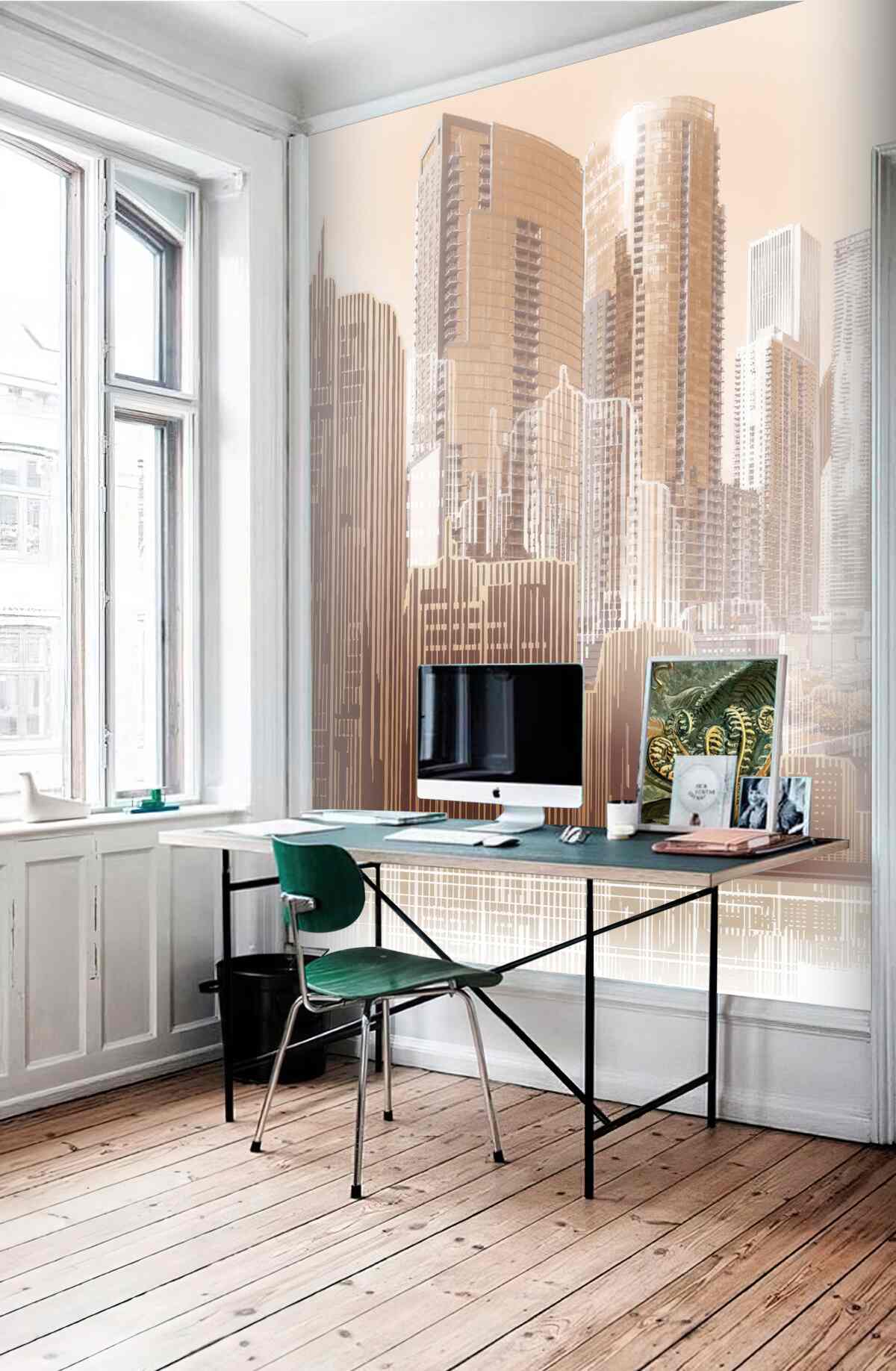 Fototapeta Sylwetki wysokich budynków