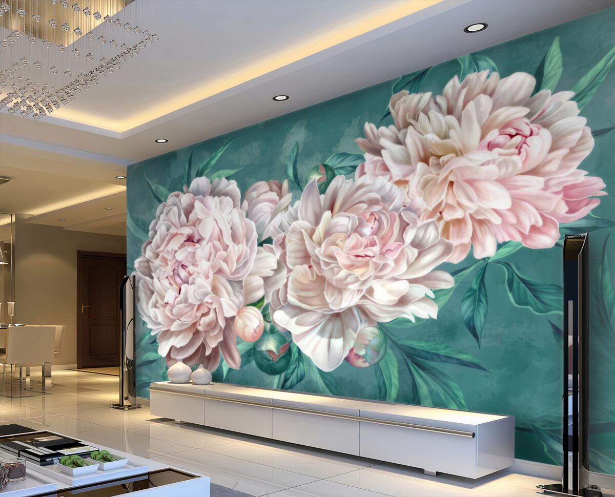 Fototapeta Miękkie różowe piwonie