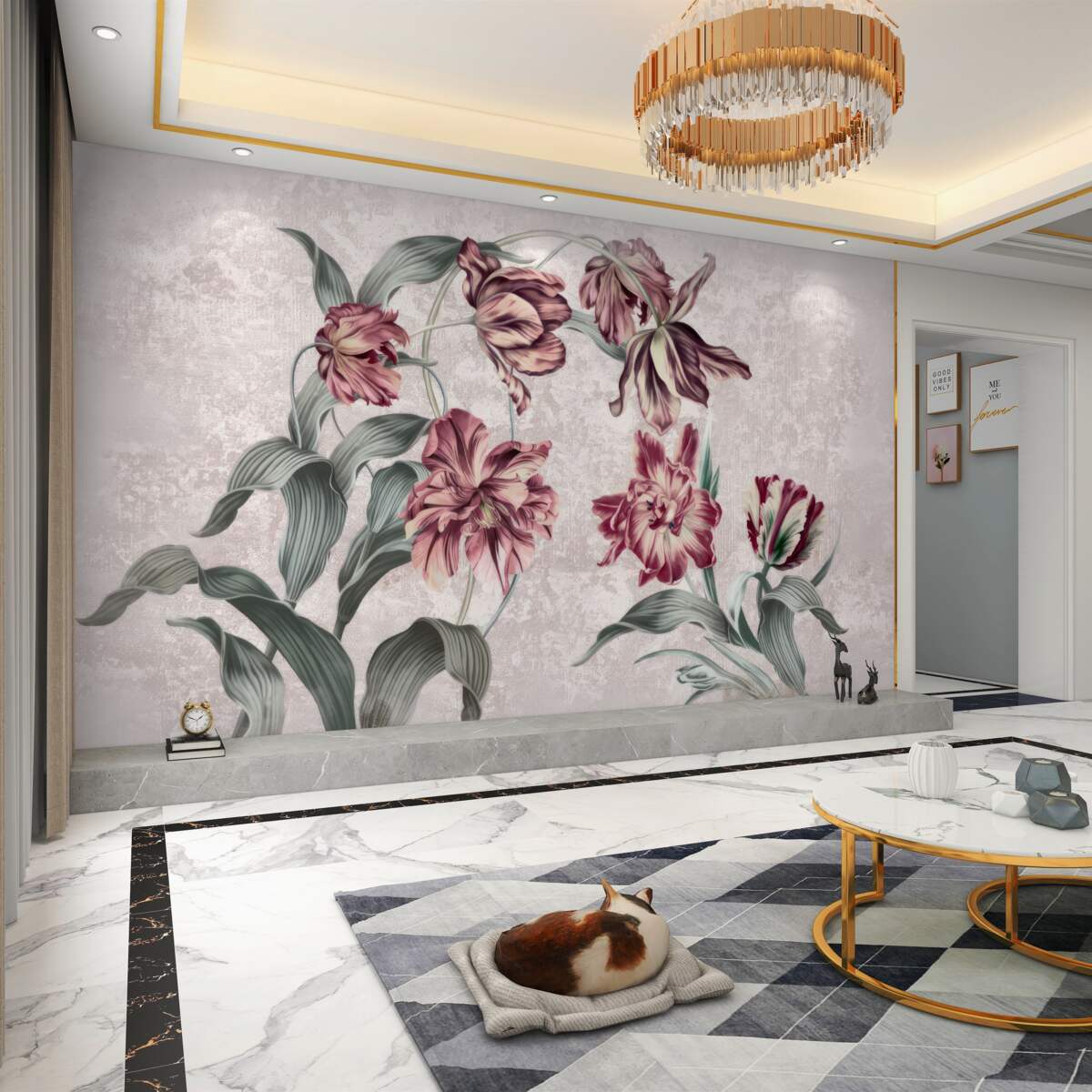 Fototapeta Kwiaty wciąż nie przebudzone