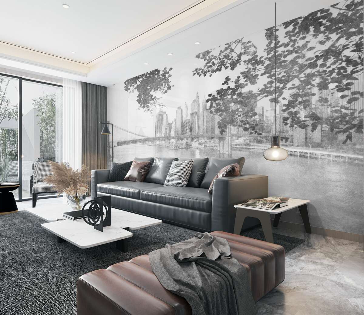 Fototapeta Nowy Jork w czerni i bieli